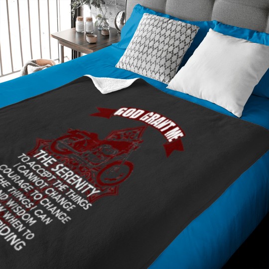 Discover Christian Biker Biker's Prayer Baby Blankets