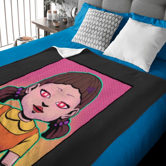 Discover Squid Cosplay Doll Neon Poster Classic T-Shirt Patient Care Coordinator39 Baby Blankets