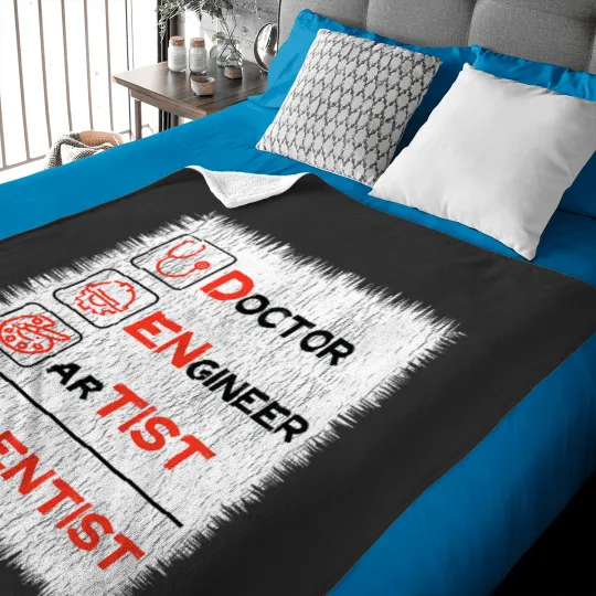 Discover Doctor   Engineer   Artist dentists   Funny Dental Baby Blankets