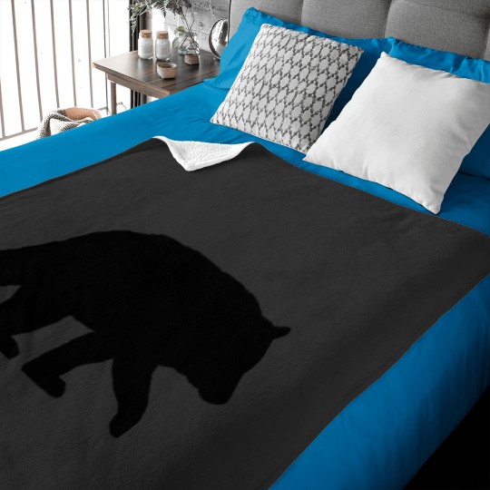 Discover Black Bear Silhouette(S) Baby Blankets