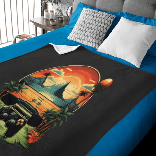 Discover Nostalgic Pixel Quest Baby Blankets