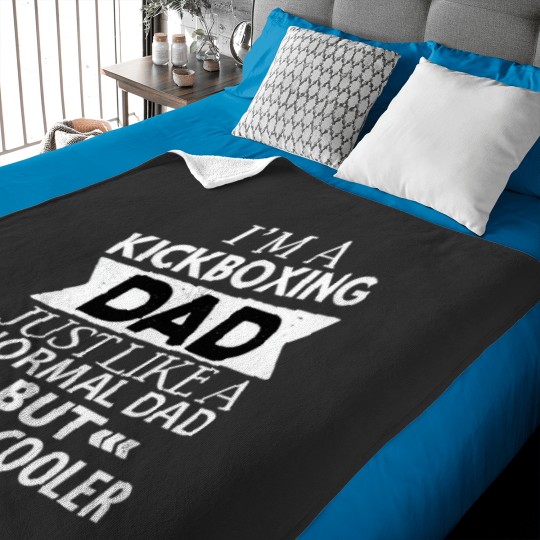 Discover Funny Cool Dad Kickboxing Baby Blanket