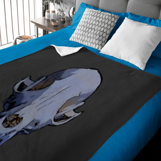 Discover Basic Fox Skull Graphic Little Shop of Oddities Baby Blankets