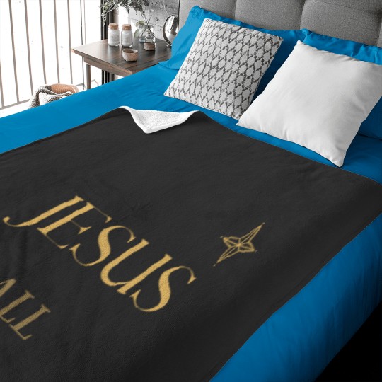 Discover JESUS above all star Baby Blankets