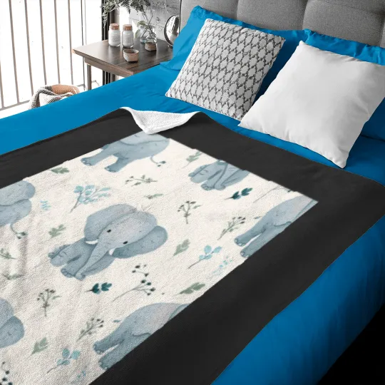 Discover Elephant Pattern  7 Baby Blankets
