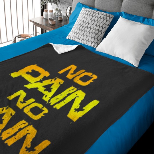 Discover No pain no gain fitness quote Baby Blankets
