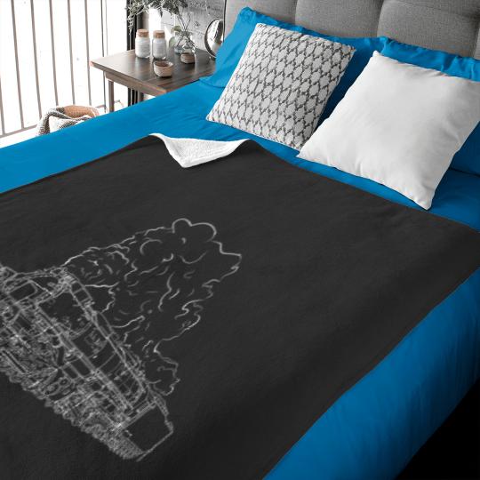 Discover Big Boy X 4014 Steam Locomotive Utah Vintage Baby Blankets