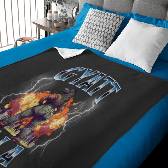 Discover Funny Gyatt Zilla Thic Zilla Meme Gen Z Alpha Baby Blankets