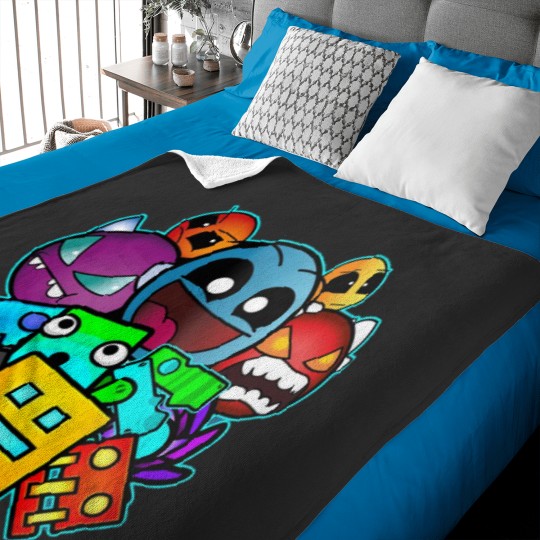 Discover Geometric Dash Classic T-Shirt Baby Blankets