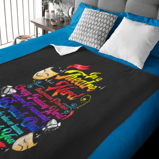 Discover Theatre Nerd Musical Broadway Actor Theater Thespian Gift Baby Blankets