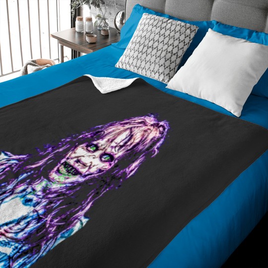 Discover the exorcist print horror Baby Blankets