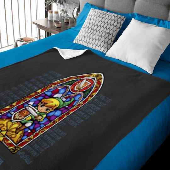 Discover Nintendo Zelda Stained Glass Protector Long Sleeve Tee Long Sleeve Baby Blankets