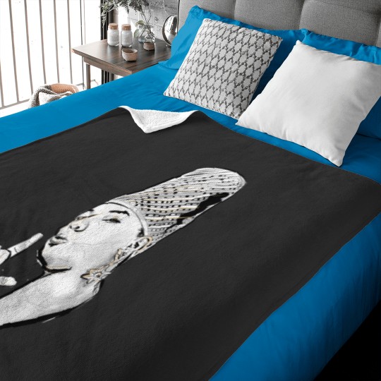 Discover 90S Hip Hop Premium Series   Queen Latifah 2 Baby Blankets