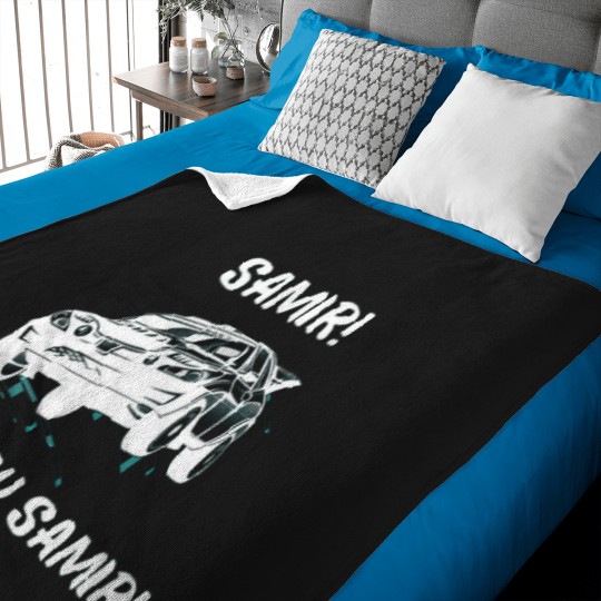 Discover I Beg You Samir!Funny Rally Racing Design Active Baby Blankets