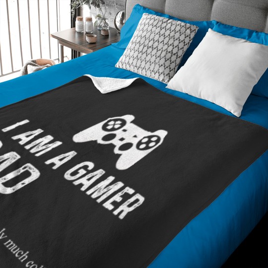 Discover Gamer Dad   Funny Video Gaming Fathers Day Baby Blankets