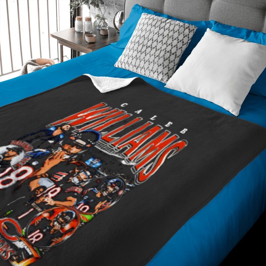 Discover Caleb Williams Vintage Bootleg Baby Blankets