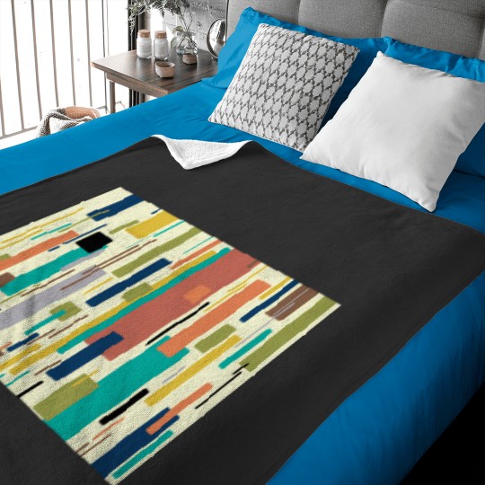 Discover Color Blocks Mid Century Modern Minimalist Design 604 Baby Blankets