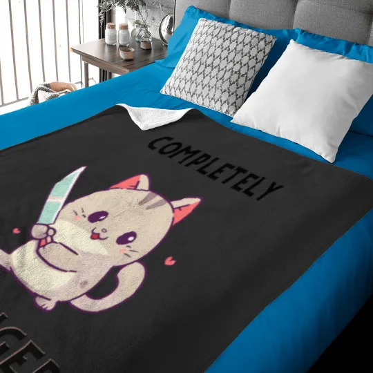 Discover Unhinged Cat Shirt Baby Blankets