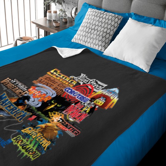 Discover Cedar Point Roller Coaster Designer t Baby Blankets