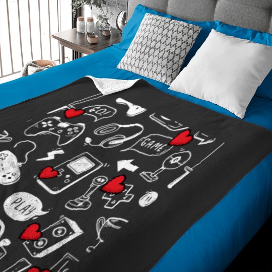 Discover I Heart Video Games 1 Baby Blankets
