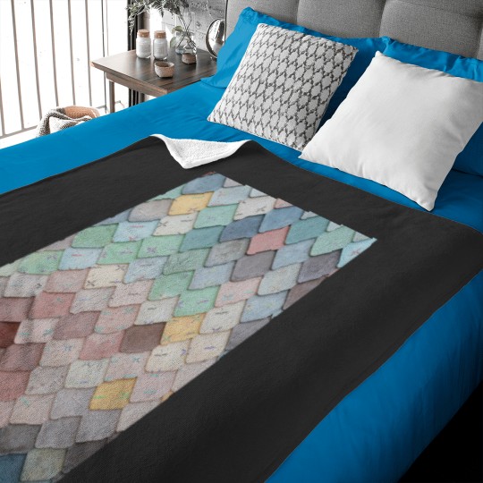 Discover SEA OF PAINTED TILES Graphic Baby Blankets