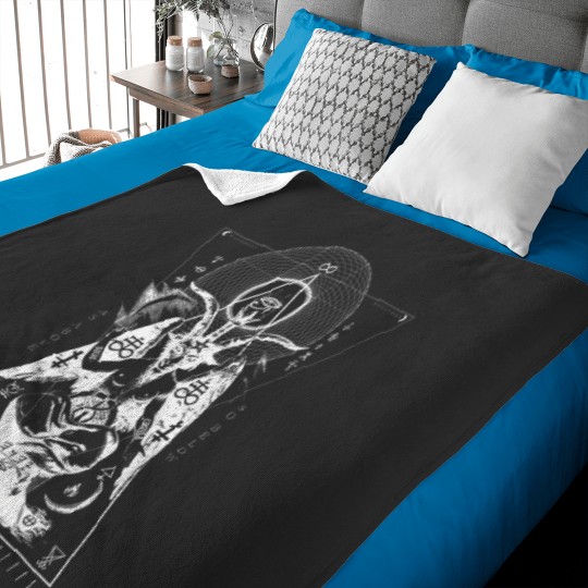 Discover Baphomet - As Above So Below - Occult Sacred Geometry 3696 Baby Blankets