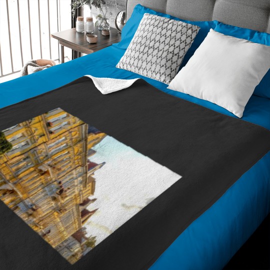 Discover Czech Republic, Teplice, View of Picturesque Old Town in the Czech Republic Baby Blankets