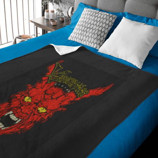 Discover Vengeance Rising Red Devil 1987 1765 Baby Blankets