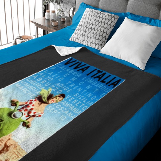 Discover Vintage Italy Travel Baby Blankets