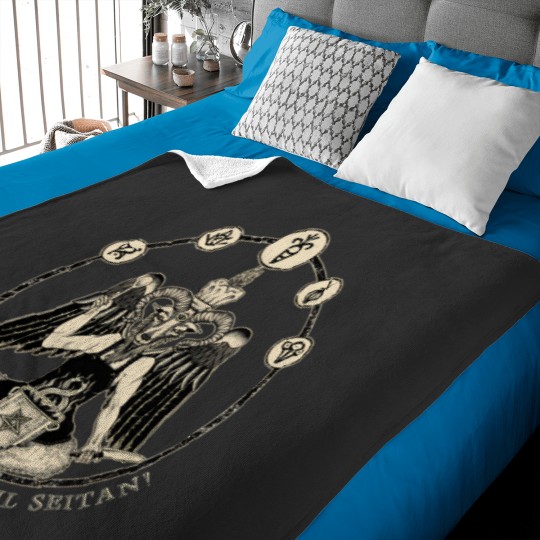 Discover Vegan Chef Baphomet Hail Seitan Vegan Chef 345 Baby Blankets