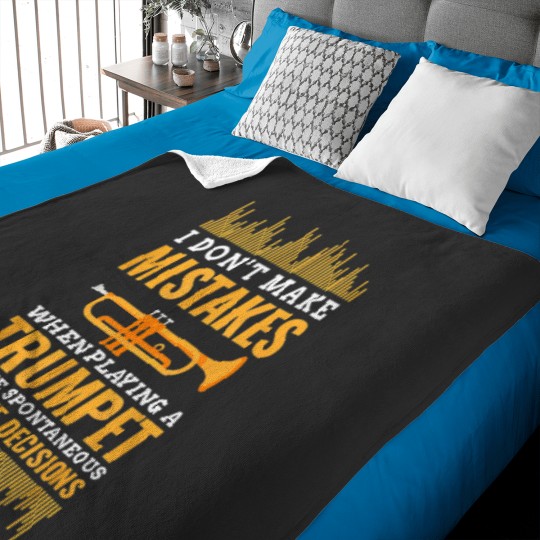 Discover Trumpet Funny Musician Band Player Trumpeter Baby Blankets