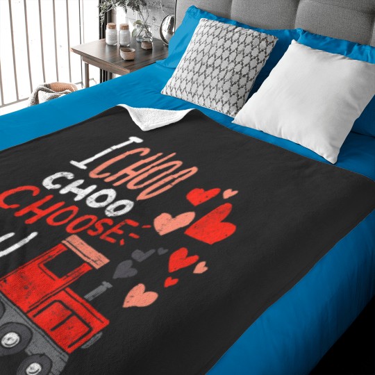 Discover I Choo Choo Choose You Valentines Day Train Toddler Boy Baby Blankets