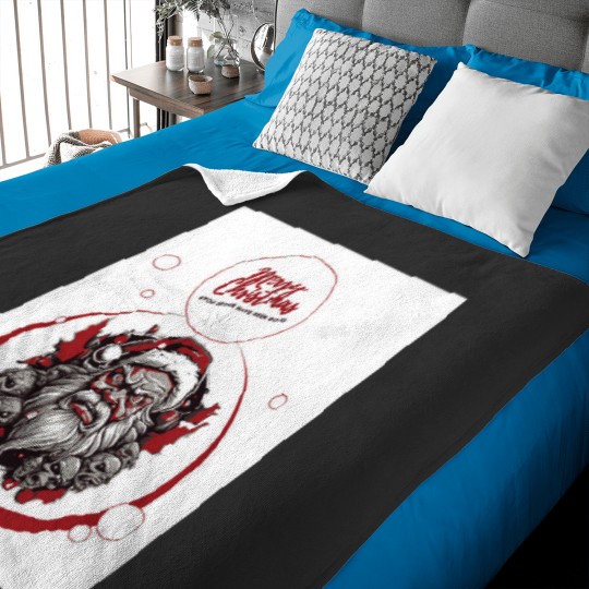 Discover Evil Santa Hoodie Merry Christmas T-Shirt Hoodie Apparel Holidays Seasonal Baby Blankets