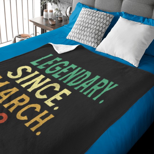 Discover 60 Year Old Vintage Legendary Since March 1962 60th Birthday  Essential T-Shirt Baby Blankets