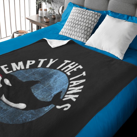 Discover Empty The Tanks Killer Whale Orca Eco-Friendly Graphic Baby Blankets