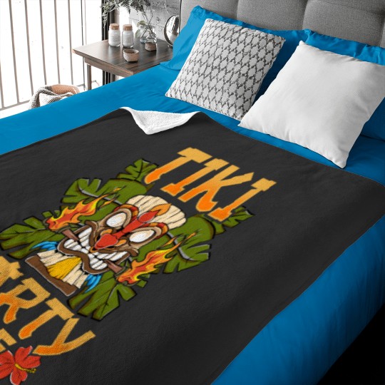 Discover Adorable &amp_ Cute Tiki Party Time Island Luau Baby Blankets