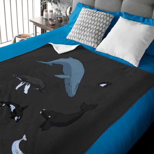 Discover For The Cetacean Lover Baby Blankets