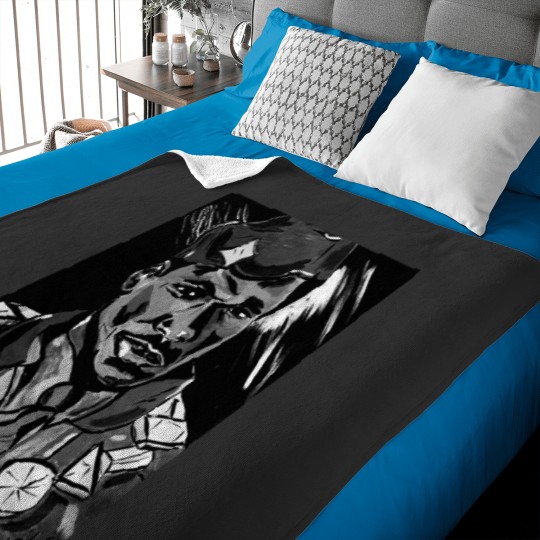 Discover Akeem By Nekol (Bw) Baby Blankets