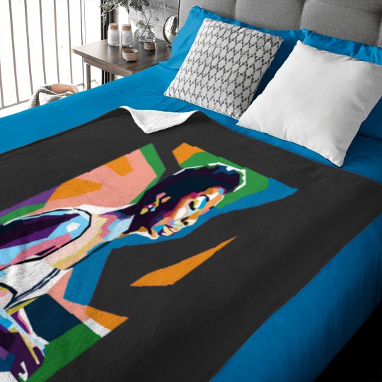 Discover An Abstract Geometric of Nina Simone Baby Blankets
