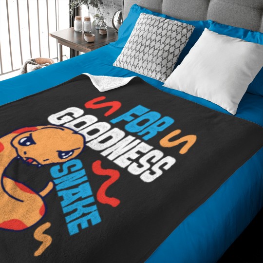 Discover Snake Serpent Pun For Goodness Baby Blankets