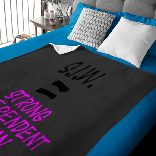 Discover S.I.W. Strong Independent Woman Baby Blankets