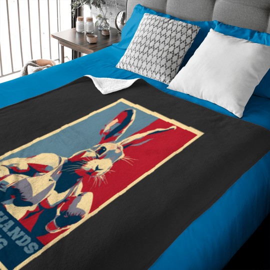 Discover Fast Hands Boxing Rabbit Hope Baby Blankets