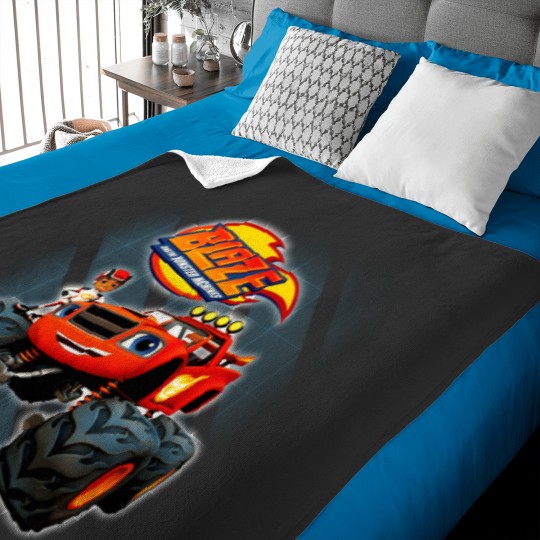 Discover Blaze And The Monster Machines With Shadow Baby Blankets