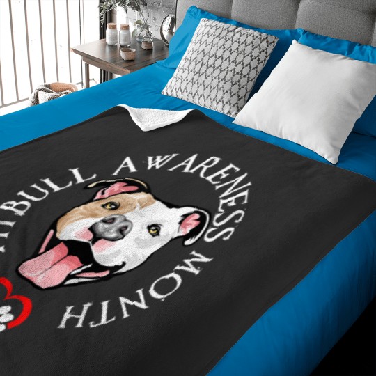 Discover Pitbull Awareness Month - Pitbull Love Baby Blankets