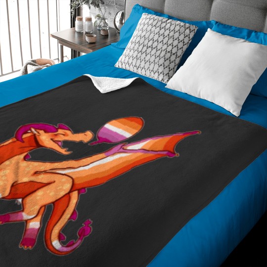 Discover Lesbian Pride Flag Dragon red Baby Blankets