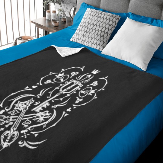 Discover Kingdom Hearts - Black Baby Blankets