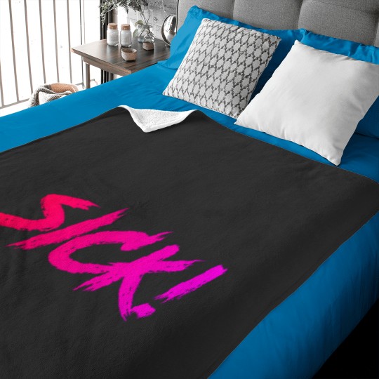Discover Sick! Sticker Pink to Purple Active T-Shirt Baby Blankets