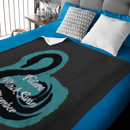 Discover Future Back swan Baby Blankets