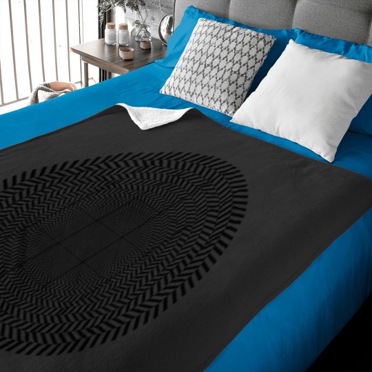 Discover Zoom In Hypnotic - Black And White Trippy Hypno Tunnel Design 3365 Baby Blankets