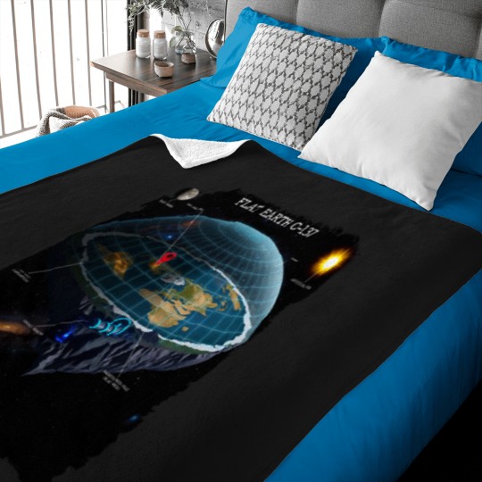 Discover Flat Earth C-139 Baby Blankets